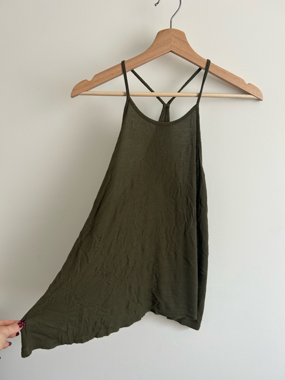 Old Navy Olive Green Spaghetti Strap Tank